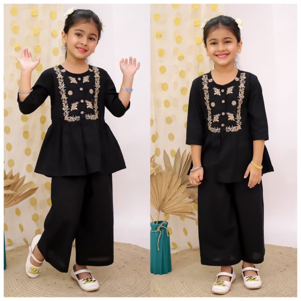 Peplum top and plazzo
