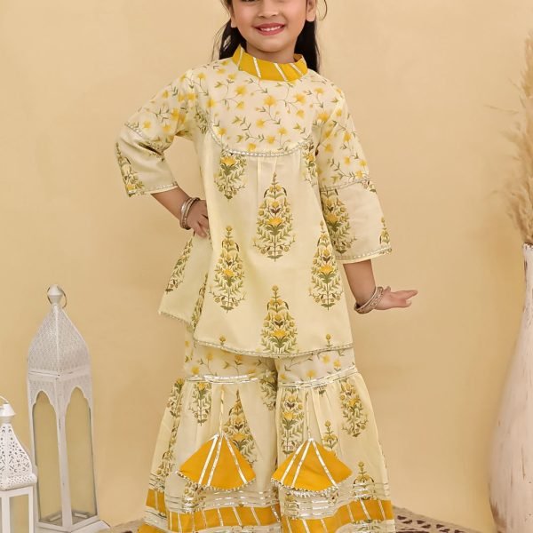 High Neck Kurti Sharara