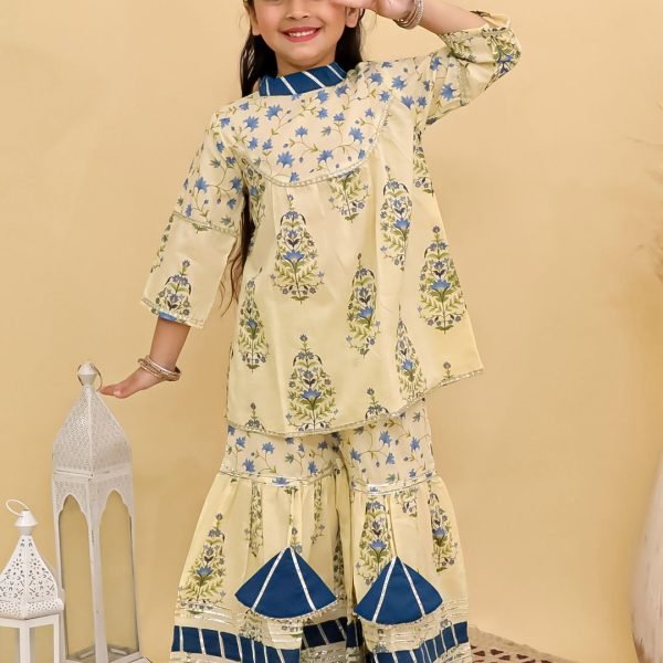 High Neck Kurti Sharara